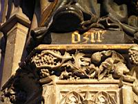 Albi, Cathedrale Ste Cecile, Detail de sculpture florale